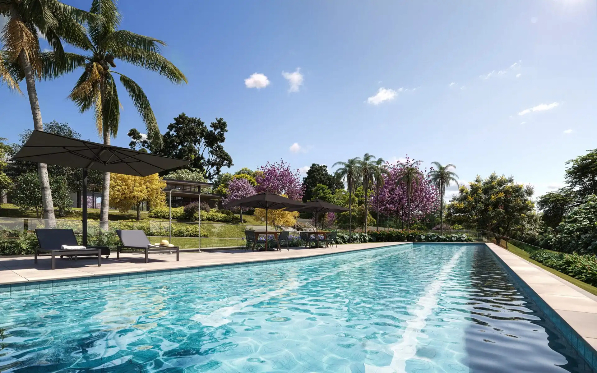 Piscina dois do Alphaville Indaiatuba